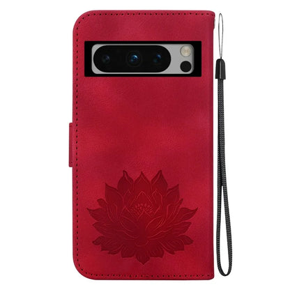 For Google Pixel 8 Pro Case Lotus Pattern PU Leather Phone Cover with Wallet Stand