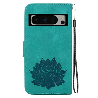 For Google Pixel 8 Pro Case Lotus Pattern PU Leather Phone Cover with Wallet Stand