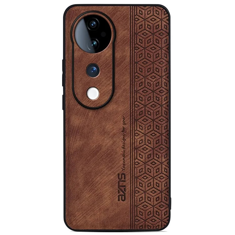 AZNS For vivo S19 Pro 5G Case Leather+TPU Phone Cover Imprinted Pattern
