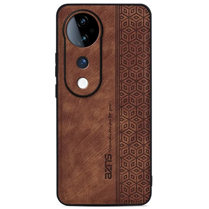 AZNS For vivo S19 Pro 5G Case Leather+TPU Phone Cover Imprinted Pattern