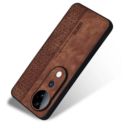 AZNS For vivo S19 Pro 5G Case Leather+TPU Phone Cover Imprinted Pattern