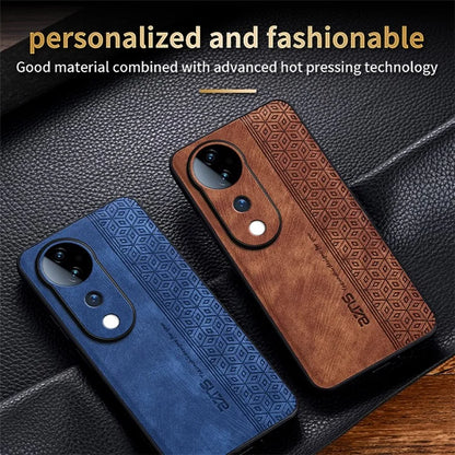 AZNS For vivo S19 Pro 5G Case Leather+TPU Phone Cover Imprinted Pattern