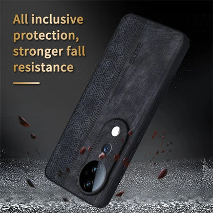 AZNS For vivo S19 Pro 5G Case Leather+TPU Phone Cover Imprinted Pattern