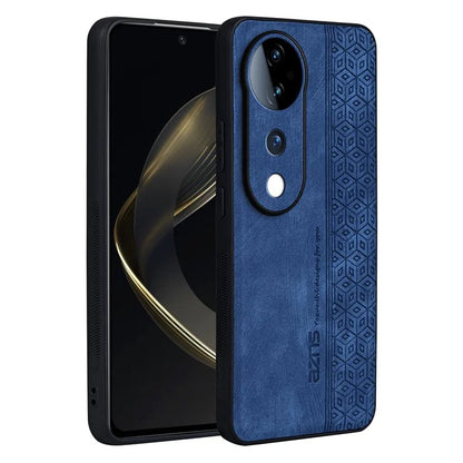 AZNS For vivo S19 Pro 5G Case Leather+TPU Phone Cover Imprinted Pattern