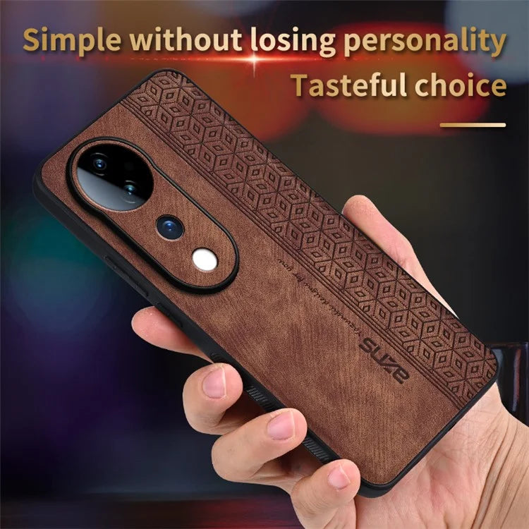 AZNS For vivo S19 Pro 5G Case Leather+TPU Phone Cover Imprinted Pattern