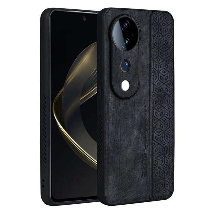 AZNS For vivo S19 Pro 5G Case Leather+TPU Phone Cover Imprinted Pattern