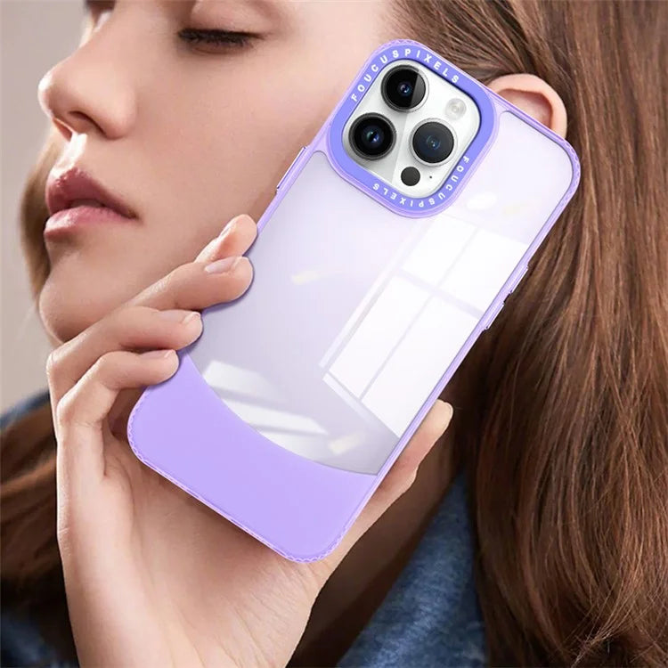 For iPhone 14 Pro Max Case Dual Color TPU Phone Cover Anti-Scratch Clear Back
