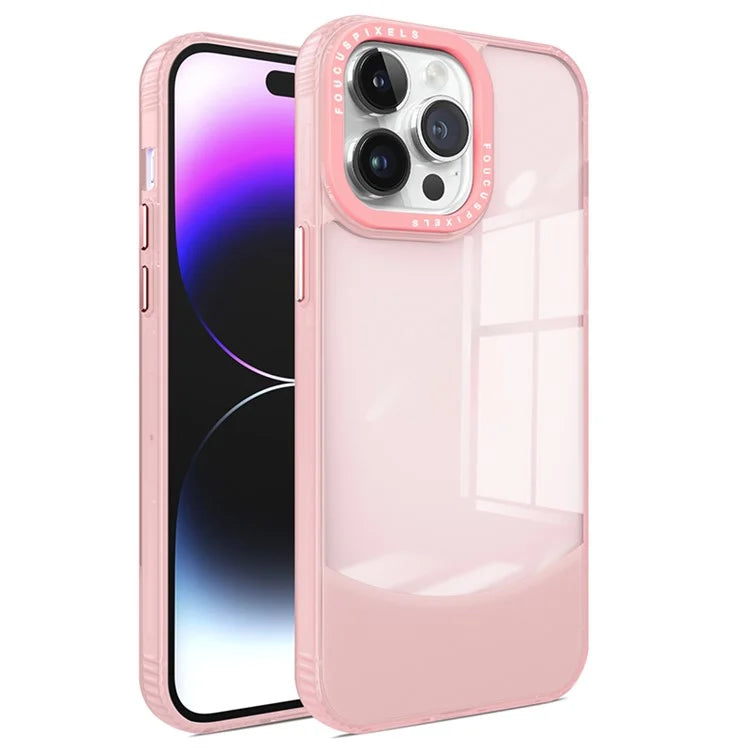 For iPhone 14 Pro Back Case Dual Color Anti-Scratch TPU Phone Cover