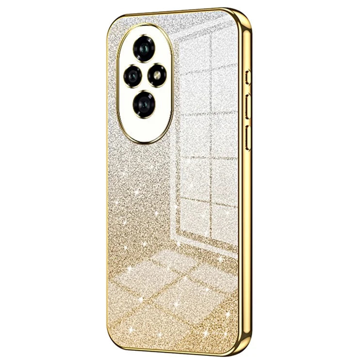 For Honor 200 5G Case Gradient Glitter Anti-Drop Soft TPU Phone Cover