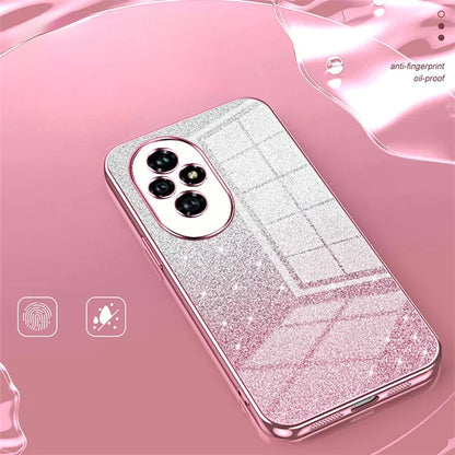 For Honor 200 5G Case Gradient Glitter Anti-Drop Soft TPU Phone Cover