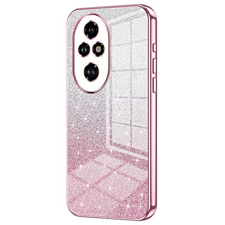 For Honor 200 Pro 5G Case Bling Gradient Glitter Soft TPU Phone Cover