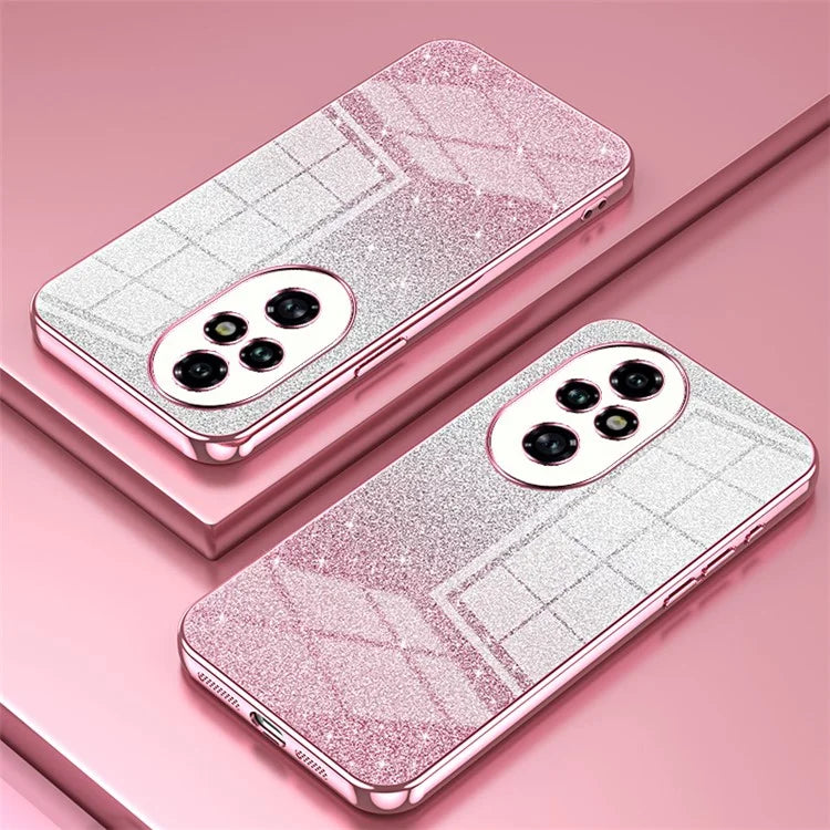 For Honor 200 Pro 5G Case Bling Gradient Glitter Soft TPU Phone Cover
