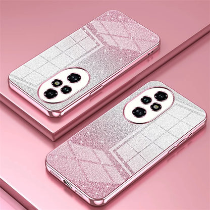 For Honor 200 Pro 5G Case Bling Gradient Glitter Soft TPU Phone Cover