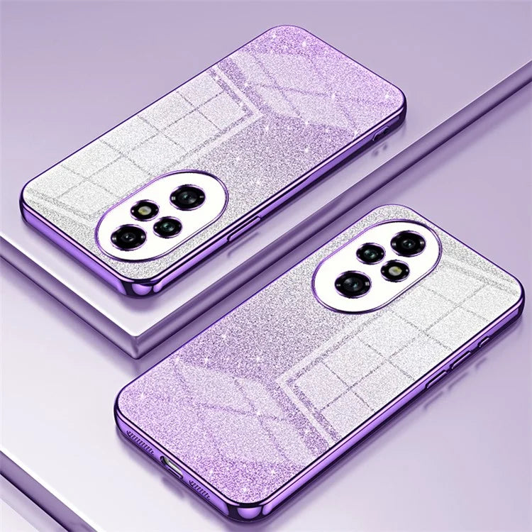 For Honor 200 Pro 5G Case Bling Gradient Glitter Soft TPU Phone Cover