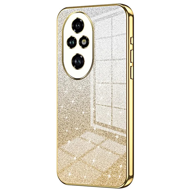 For Honor 200 Pro 5G Case Bling Gradient Glitter Soft TPU Phone Cover