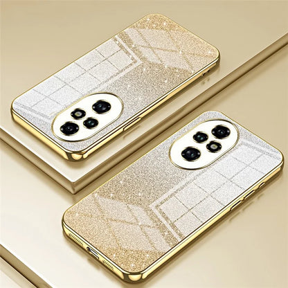 For Honor 200 Pro 5G Case Bling Gradient Glitter Soft TPU Phone Cover