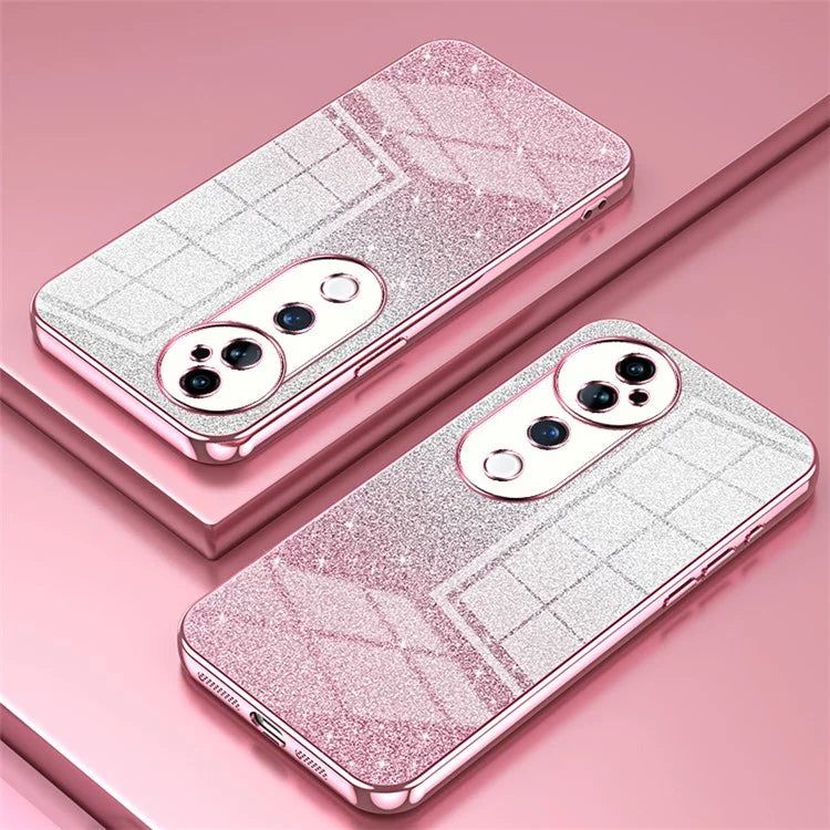 For vivo S19 Pro 5G Case Sparkling Glitter Soft TPU Gradient Color Phone Cover