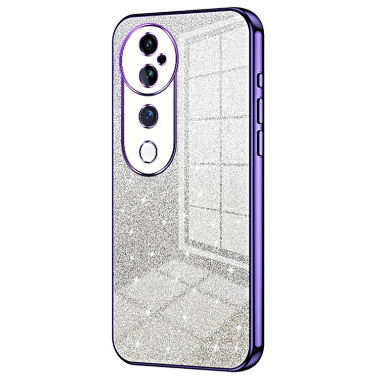 For vivo S19 Pro 5G Case Sparkling Glitter Soft TPU Gradient Color Phone Cover