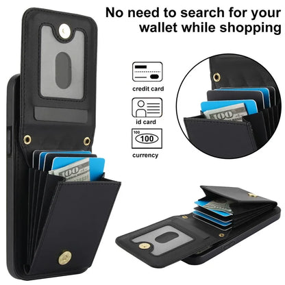 For iPhone 15 Plus Case Rhombus Leather+TPU Phone Card Bag with Shoulder Strap