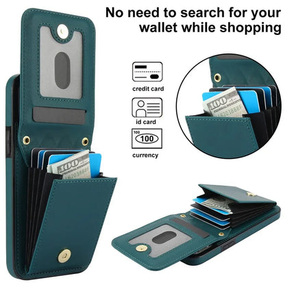 For iPhone 15 Plus Case Rhombus Leather+TPU Phone Card Bag with Shoulder Strapish Green