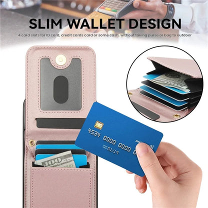 For iPhone 15 Plus Case Rhombus Leather+TPU Phone Card Bag with Shoulder Strap