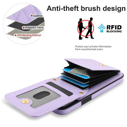 For iPhone 15 Plus Case Rhombus Leather+TPU Phone Card Bag with Shoulder Strap
