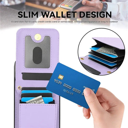 For iPhone 15 Plus Case Rhombus Leather+TPU Phone Card Bag with Shoulder Strap