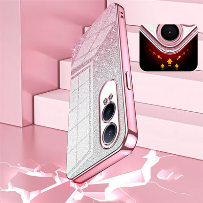 For Oppo K12x 5G / OnePlus Nord CE4 Lite 5G Case Gradient Glitter Anti-Scratch Soft TPU Phone Cover