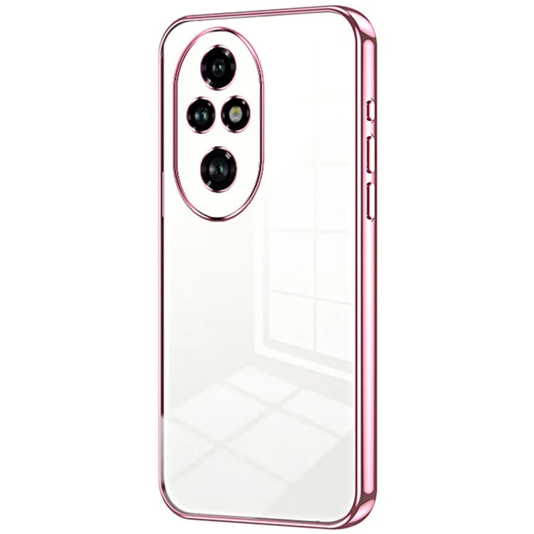 For Honor 200 Pro 5G Case TPU Phone Cover Electroplating Frame Edge