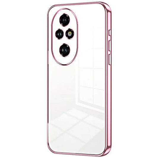For Honor 200 Pro 5G Case TPU Phone Cover Electroplating Frame Edge