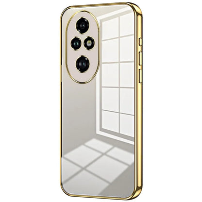 For Honor 200 Pro 5G Case TPU Phone Cover Electroplating Frame Edge