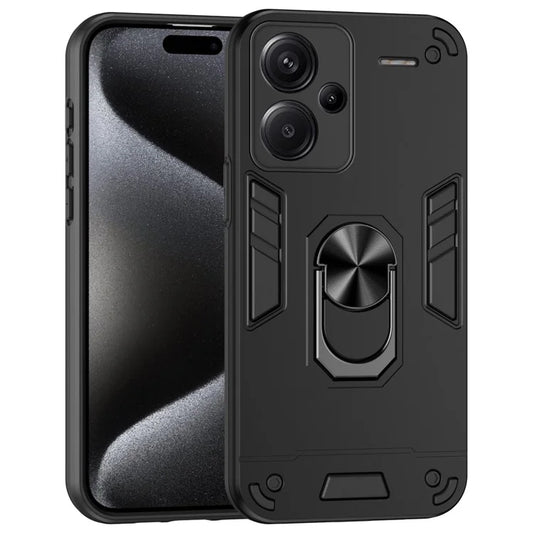 For Xiaomi Redmi Note 13 Pro+ 5G Case Rotating Kickstand PC+TPU Phone Cover