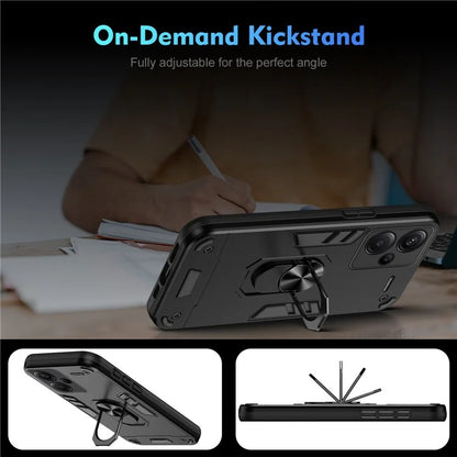 For Xiaomi Redmi Note 13 Pro+ 5G Case Rotating Kickstand PC+TPU Phone Cover
