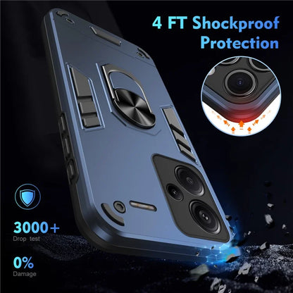 For Xiaomi Redmi Note 13 Pro+ 5G Case Rotating Kickstand PC+TPU Phone Cover