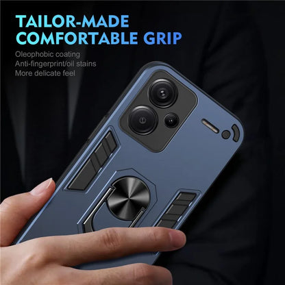 For Xiaomi Redmi Note 13 Pro+ 5G Case Rotating Kickstand PC+TPU Phone Cover