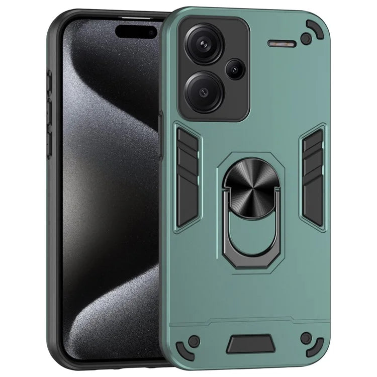 For Xiaomi Redmi Note 13 Pro+ 5G Case Rotating Kickstand PC+TPU Phone Cover