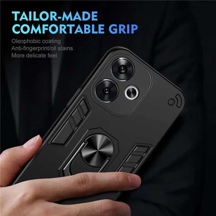 For Xiaomi Redmi Turbo 3 5G / Poco F6 5G Case Rotating Kickstand PC+TPU Phone Cover