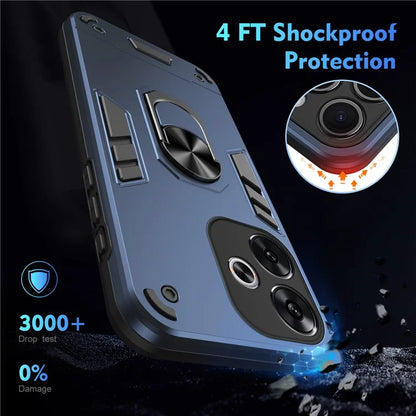 For Xiaomi Redmi Turbo 3 5G / Poco F6 5G Case Rotating Kickstand PC+TPU Phone Cover