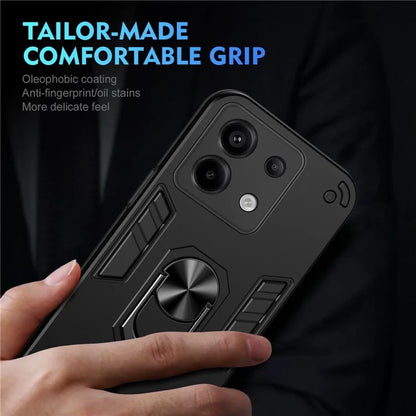 For Xiaomi Redmi Note 13 5G (Global) Case Kickstand Hard PC Soft TPU Phone Cover