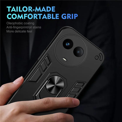 For Realme V50 5G Case Shockproof PC+TPU Phone Cover with Kickstand