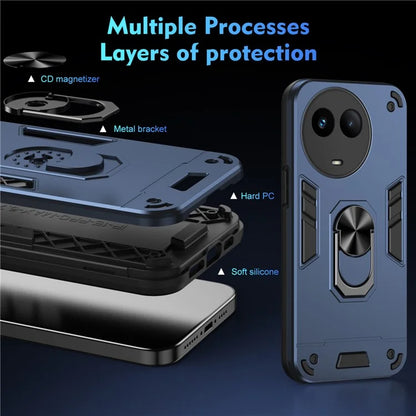 For Realme V50 5G Case Shockproof PC+TPU Phone Cover with Kickstand