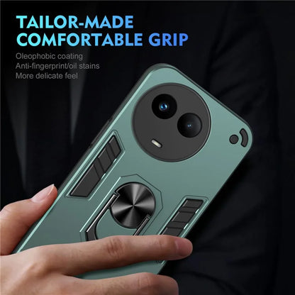 For Realme V50 5G Case Shockproof PC+TPU Phone Cover with Kickstand