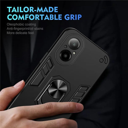 For Realme C67 4G Case Kickstand PC+TPU Shockproof Phone Cover