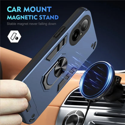 For Realme C67 4G Case Kickstand PC+TPU Shockproof Phone Cover