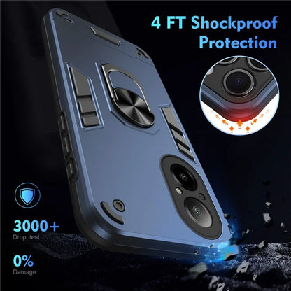 For Realme C67 4G Case Kickstand PC+TPU Shockproof Phone Cover
