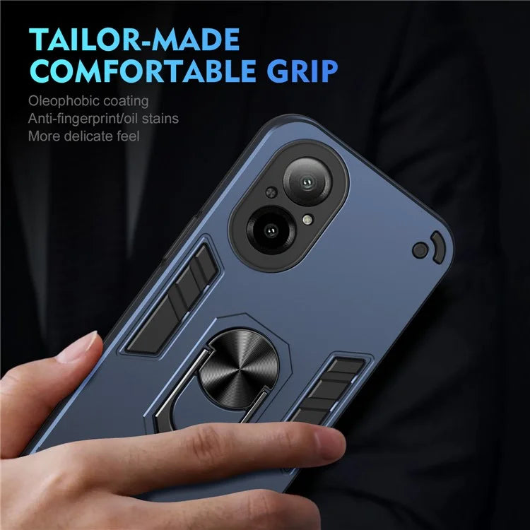 For Realme C67 4G Case Kickstand PC+TPU Shockproof Phone Cover