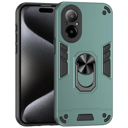 For Realme C67 4G Case Kickstand PC+TPU Shockproof Phone Cover