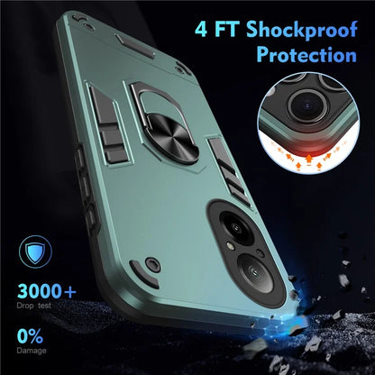 For Realme C67 4G Case Kickstand PC+TPU Shockproof Phone Cover