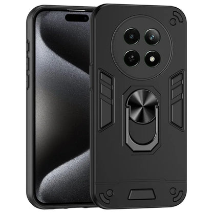 For Realme 12 5G Case PC+TPU Shockproof Phone Protective Cover Rotating Kickstand
