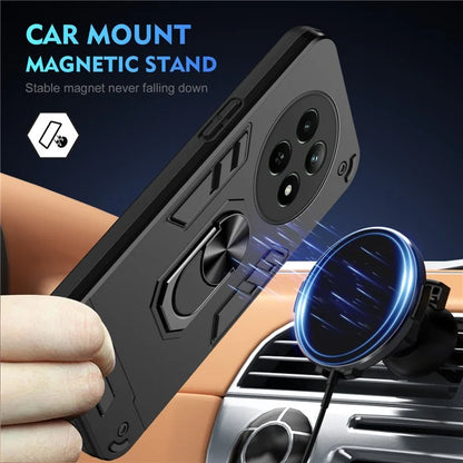 For Realme 12 5G Case PC+TPU Shockproof Phone Protective Cover Rotating Kickstand